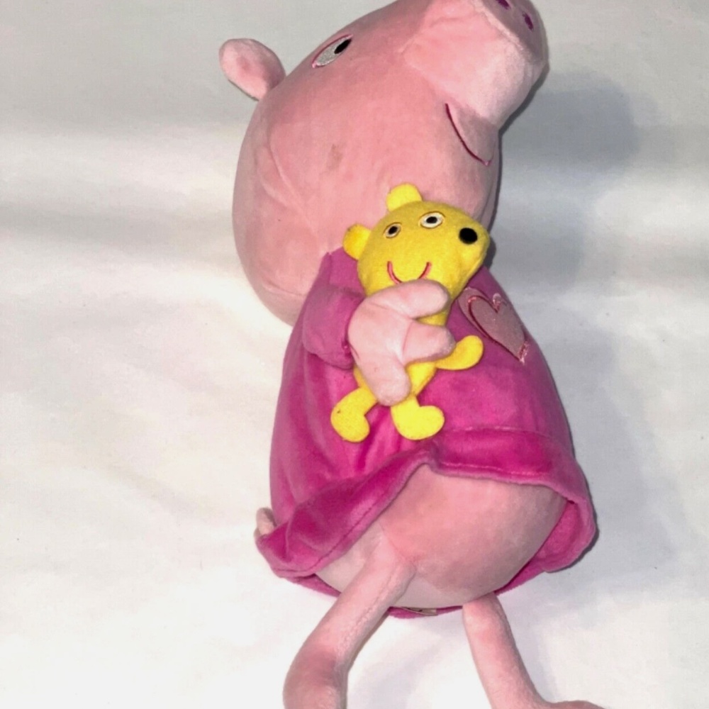 EUC Peppa Pig Sleep N' Oink Plush 12” Talking Stuffed Bedtime Hugging Slumber - Picture 3 of 7